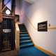Pictured is an old elevator.
